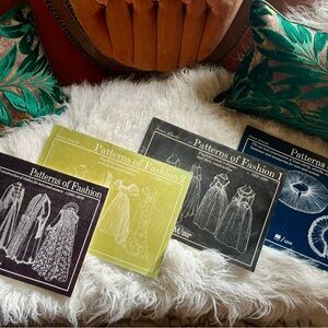 Rare “Patterns of Fashion” collection series set of 4 books by Janet Arnold.
